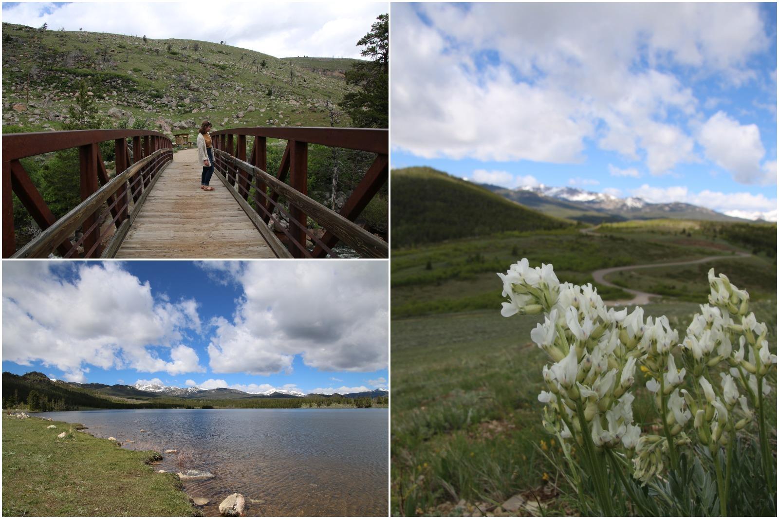 Enjoy hiking around the alpine lakes on the Loop Road in Wyoming