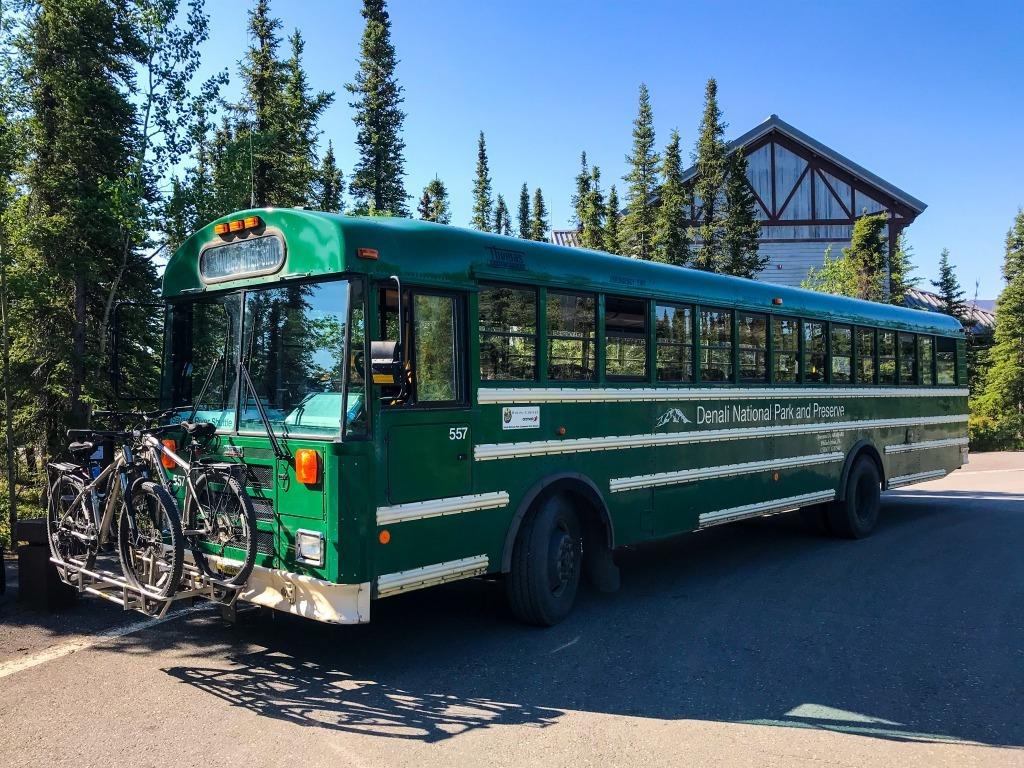 A bus near Denali National Park
