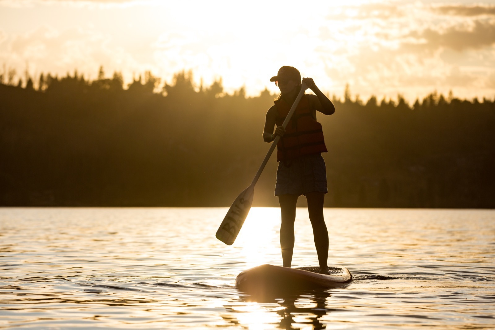 california-high-sierra-madera-bass-lake-stand-up-paddle-sup-sunset-4
