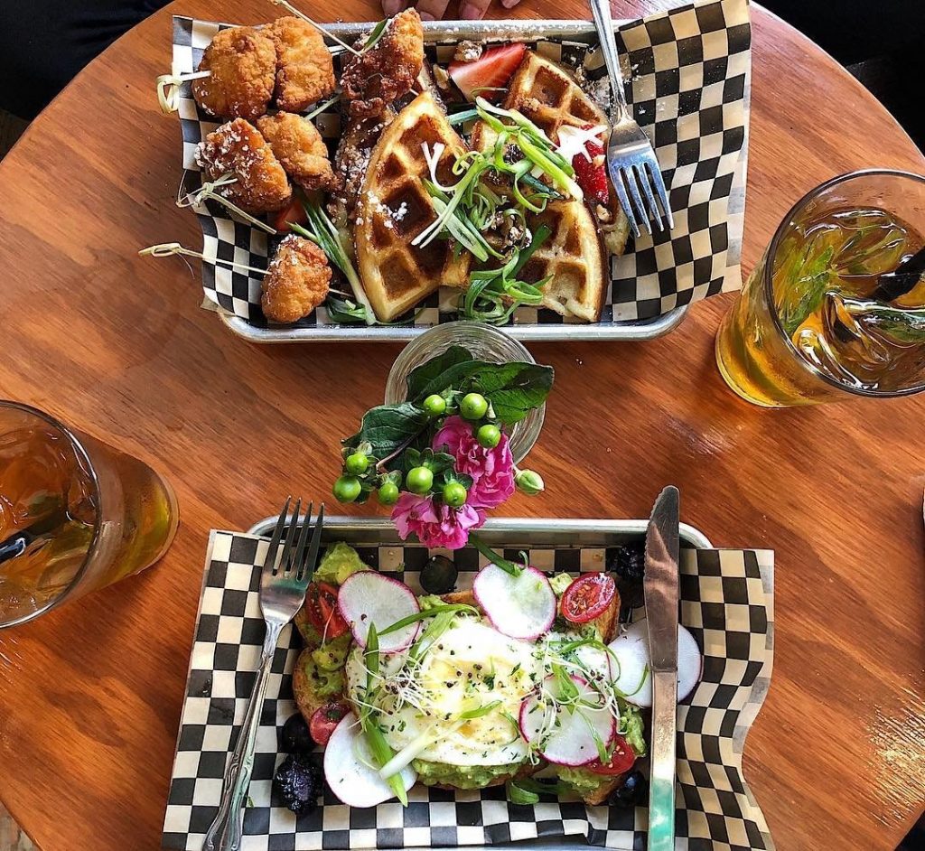 A plate of food in Stockton, California