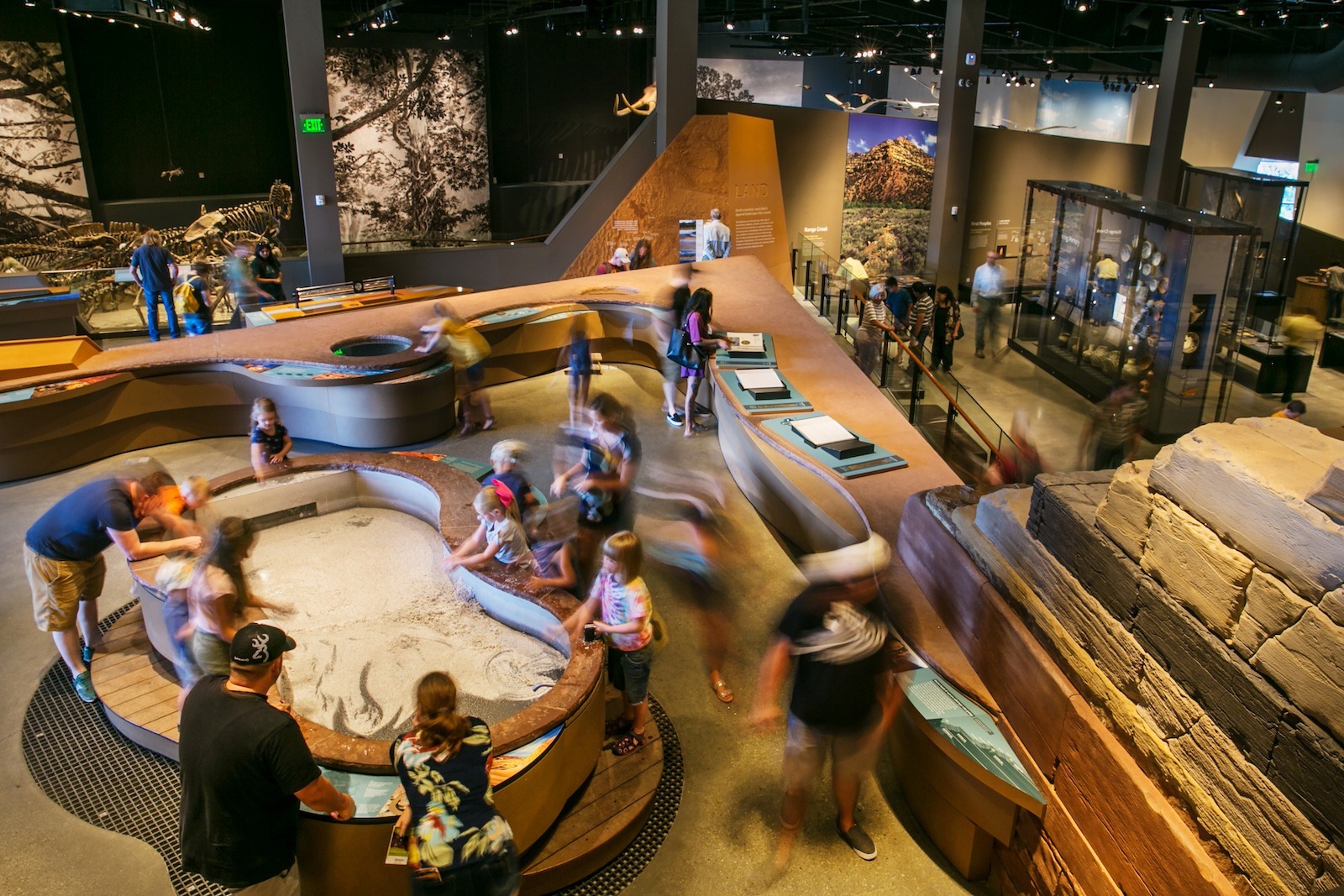Exhibits at the Natural History Museum of Utah, one of Salt Lake City's attractions