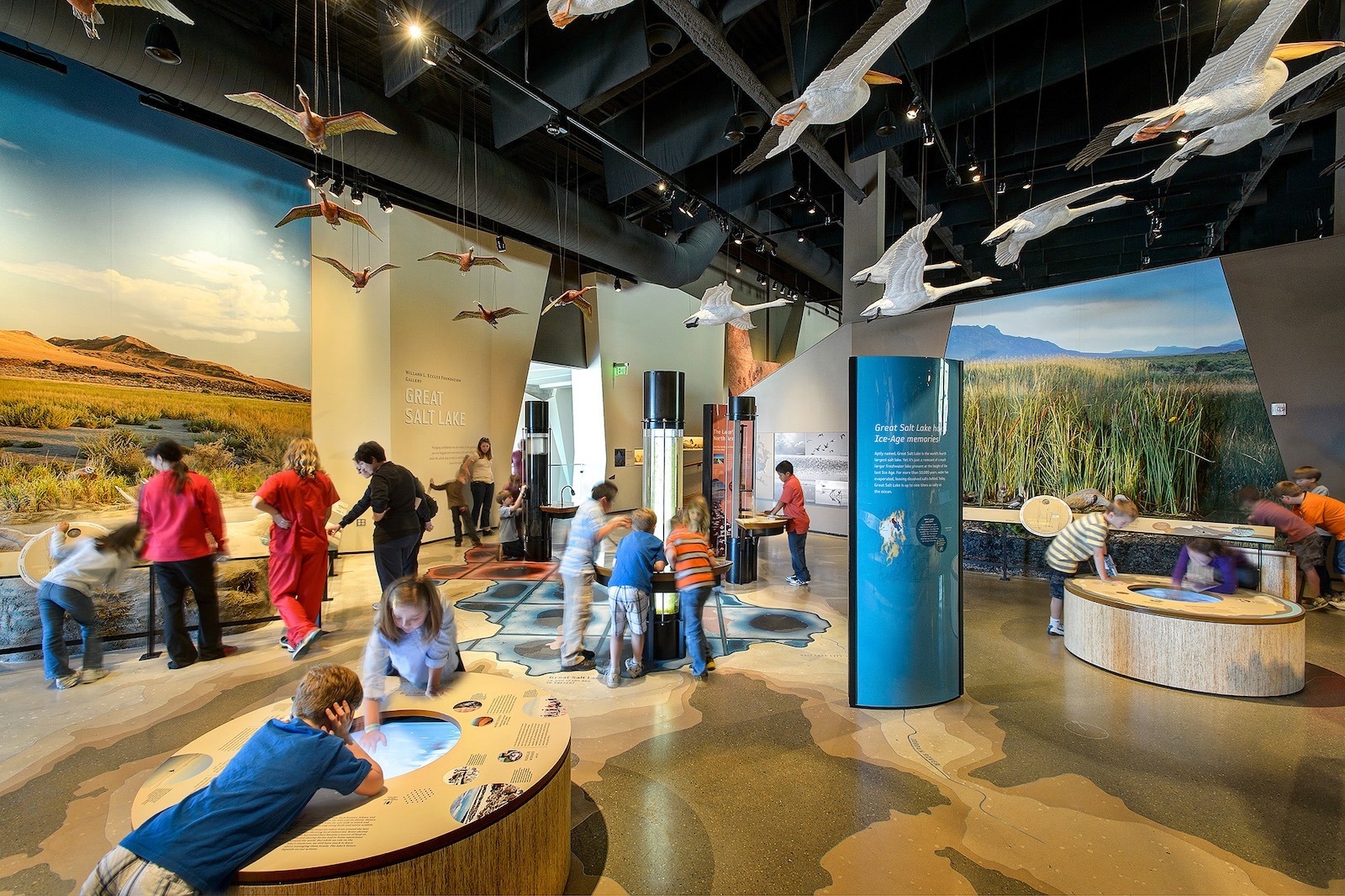 The Great Salt Lake Exhibit at the Natural History Museum of Utah in Salt Lake City