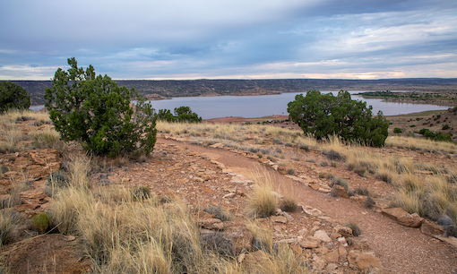 Trail in Lyman Lake State Park, Arizona