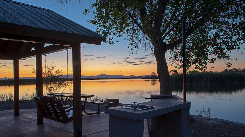 Sunset at Roper Lake State Park, Arizona