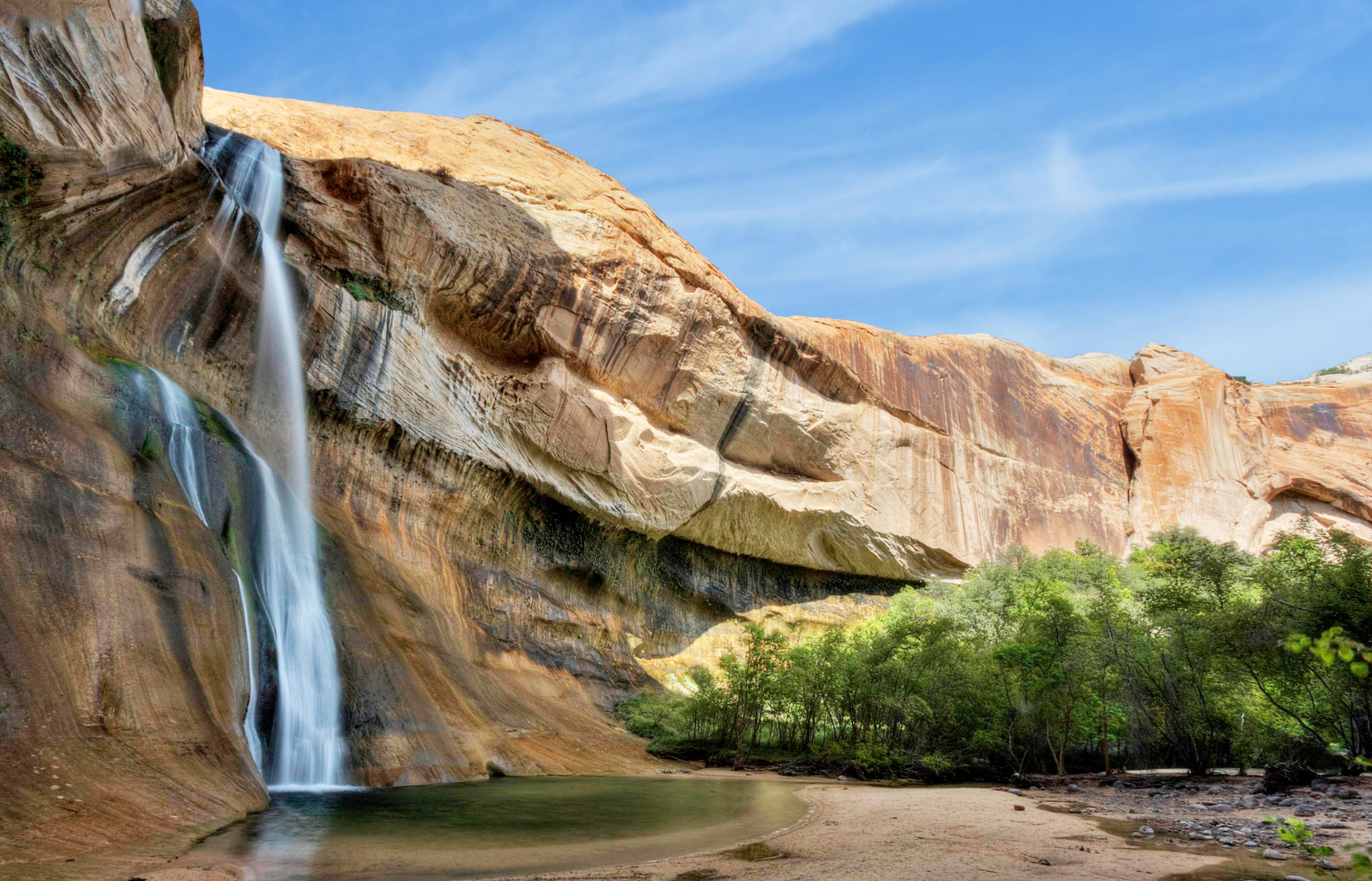 Calf Creek Falls at Grand Staircase Escalante in Bryce Canyon Country