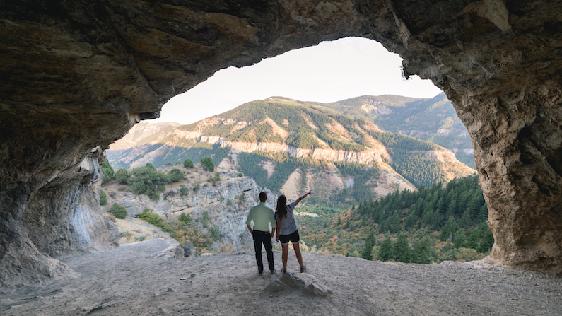 Wind Cave in Cache Valley, Utah