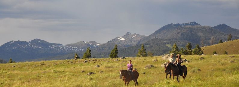 Horseback riding with Flying Pig Adventure Co