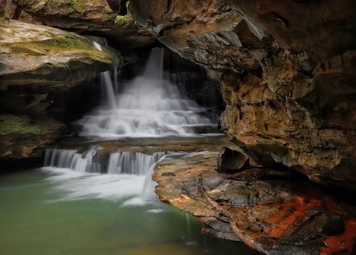 A waterfall in Daniel Boone National Forest