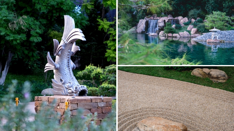 Scenic images of The Japanese Friendship Garden in Phoenix, Arizona