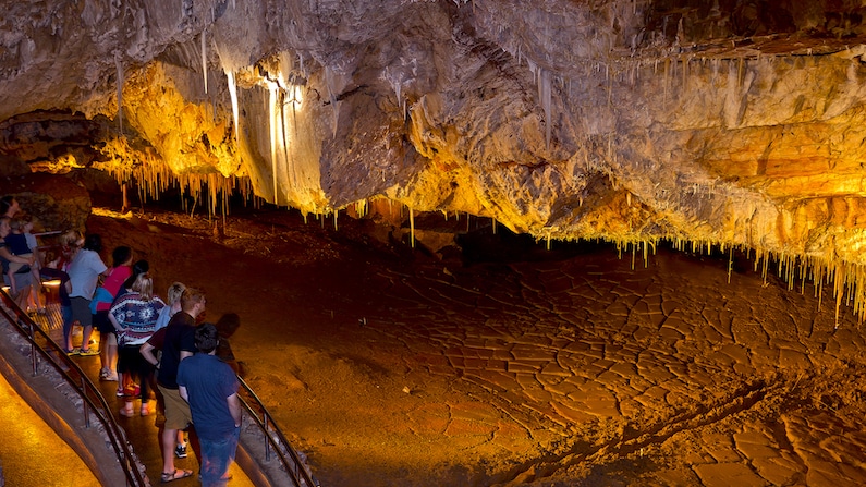 Footprints in Kartchner Caverns State Park in Arizona