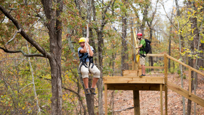 Ziplining is one of the best outdoor idea ideas