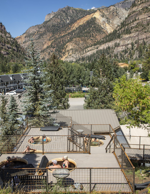 View of Box Canyon Lodge in Ouray, CO