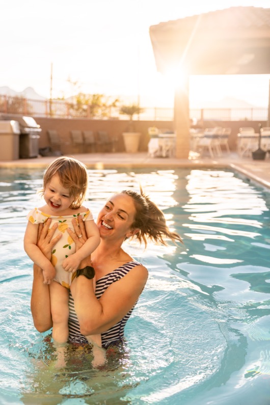Pool time at Garden Place Suites in Sierra Vista, Arizona