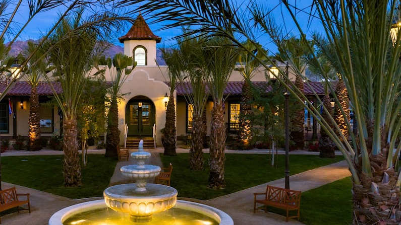 Evening in Town Square at the Oasis Ranch in Death Valley National Park