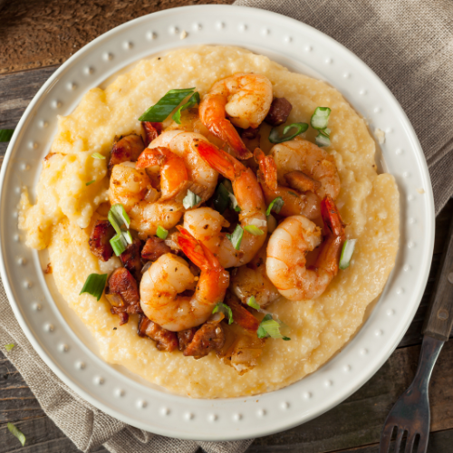 Shrimp and grits is a classic Southern American food