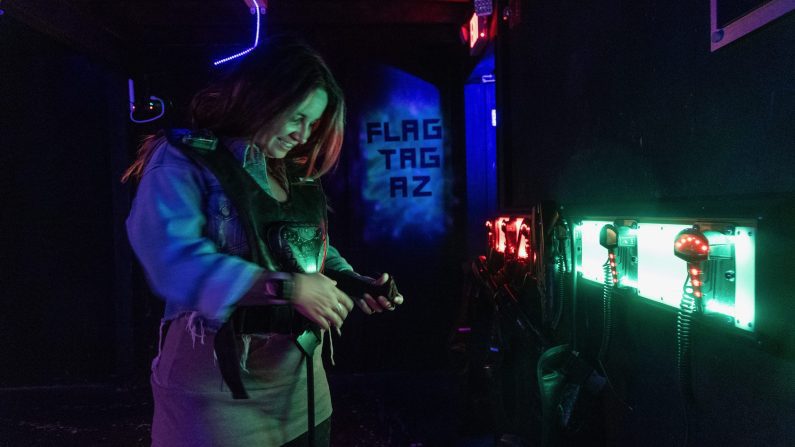 Gearing up for laser tag at FlagTag AZ