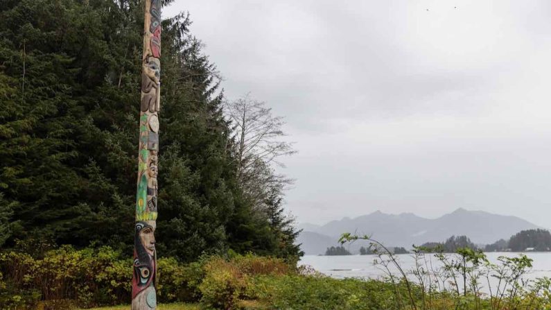 Totem Pole in Sitka, Alaska