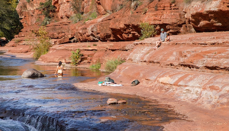 River and waterfall at Slide Rock State Park