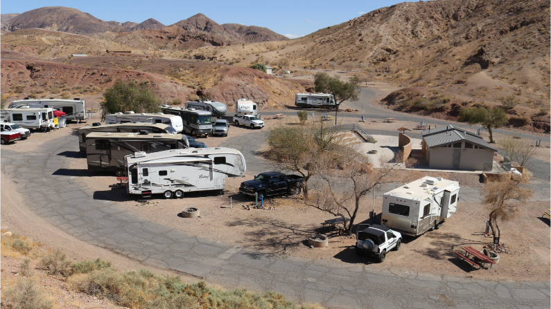 Camping in Calico Ghost Town